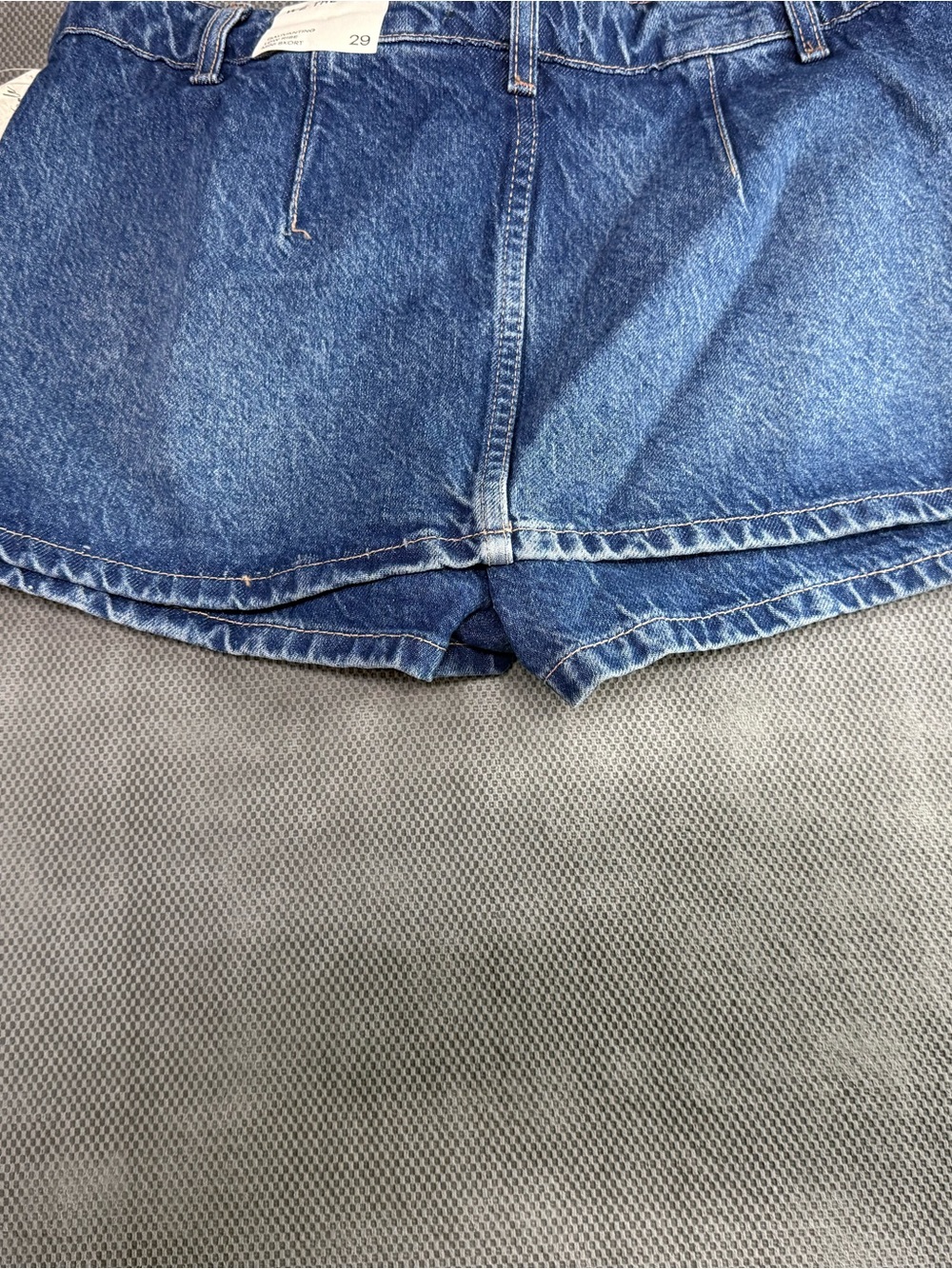 We The Free Classic low rise Denim mini Skort- Blue - Picture 6 of 10